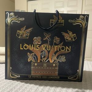 Louis Vuitton Navy blue and Gold Artistic Bag